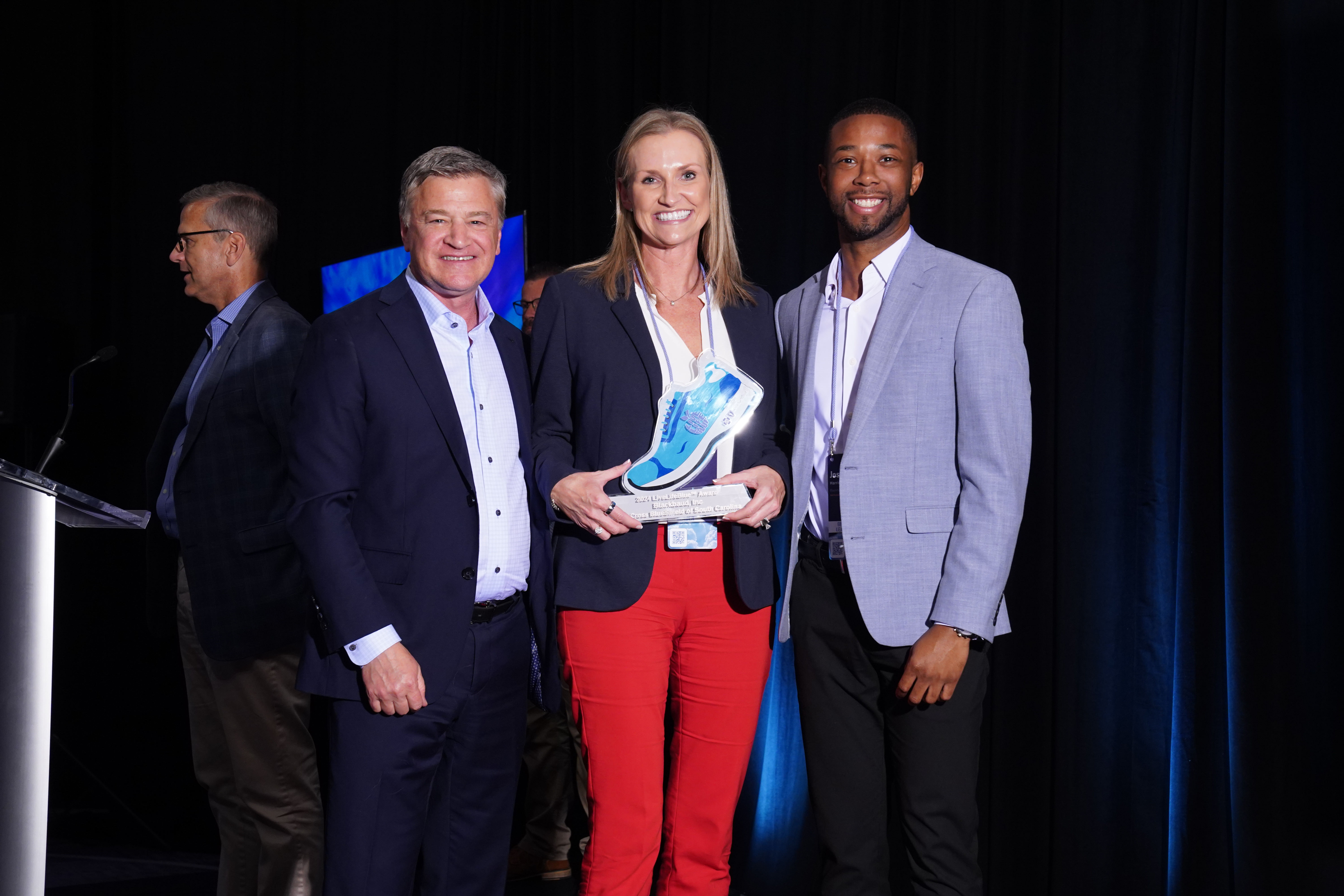 Representatives from Blackbaud are pictured