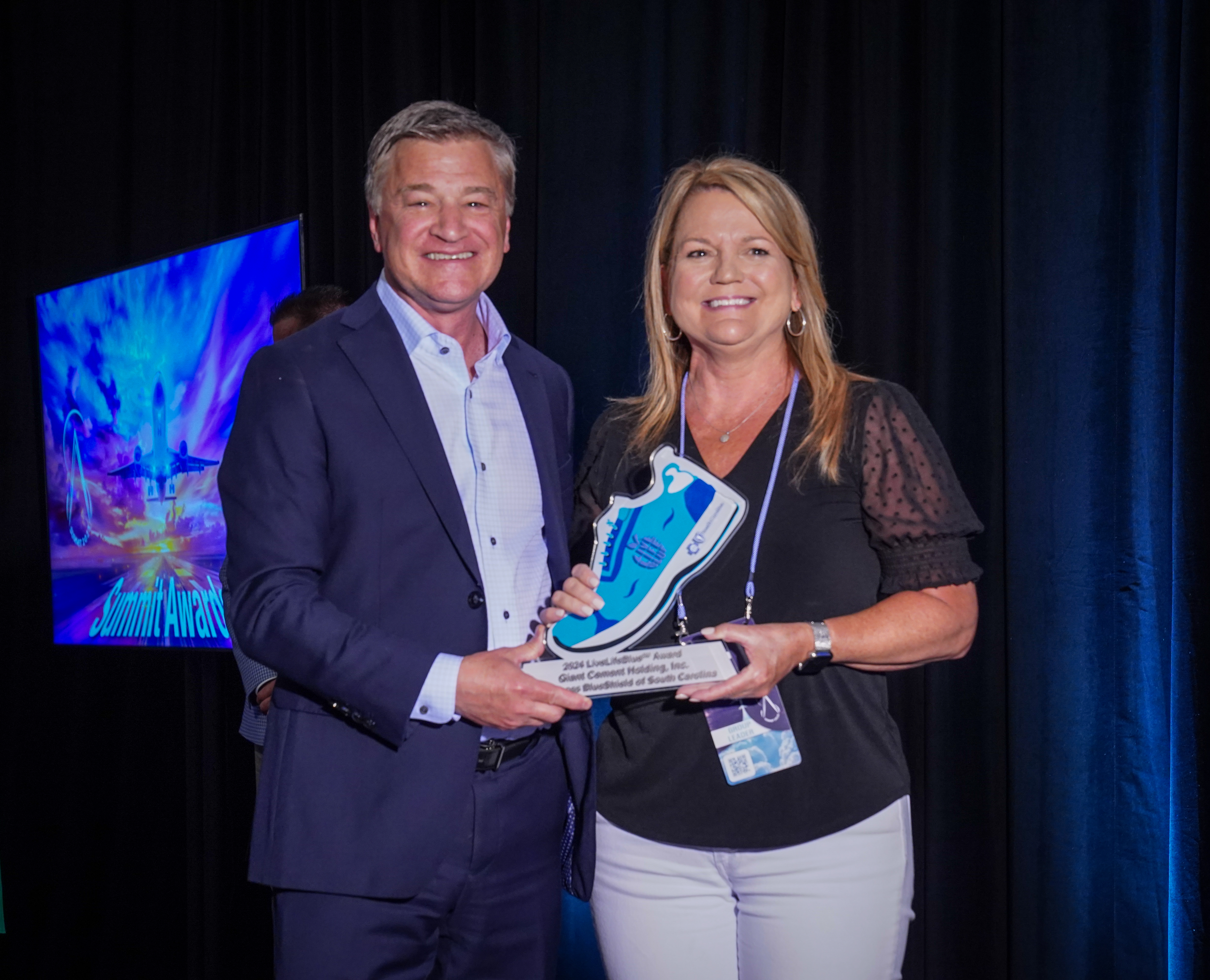 Representatives from Giant Cement Holding are pictured